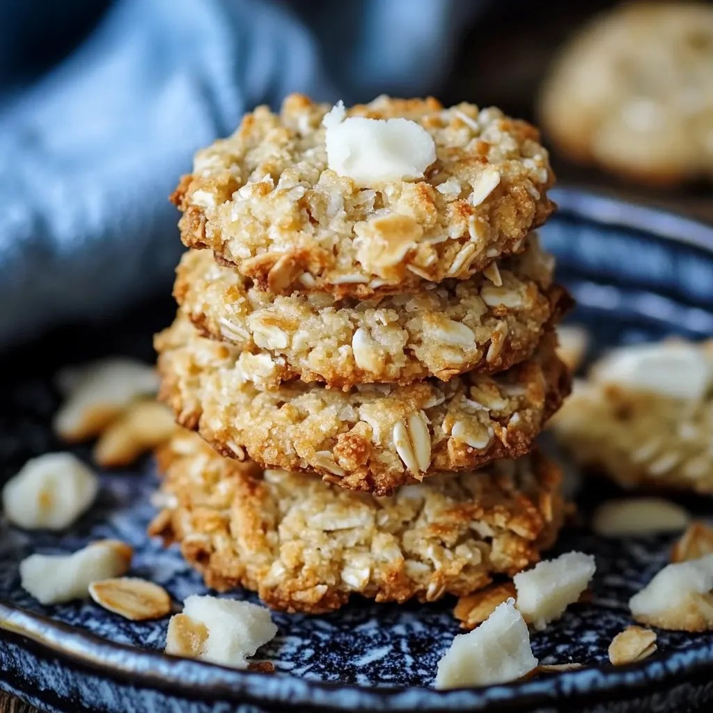 Haferflocken Kokos Kekse ohne Zucker