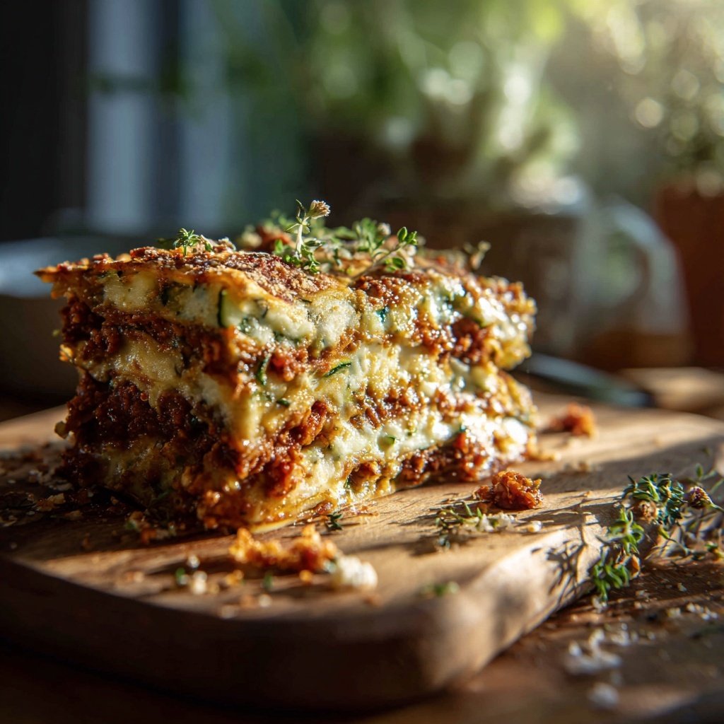 Kalorienarme Zucchini Lasagne