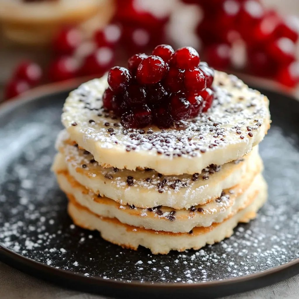 Mohn Marzipan Plätzchen mit Pflaumenmus {Powidl}
