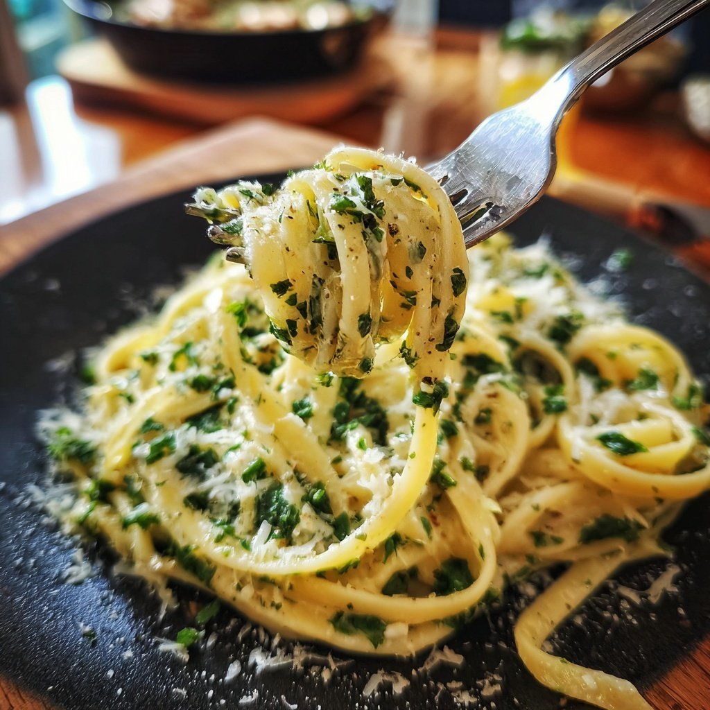 Schnell & Einfach 15-Minuten Knoblauchpasta