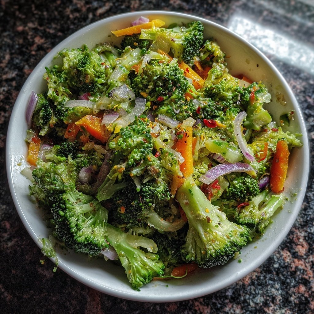 Brokkoli Salat Roh Und Knackig