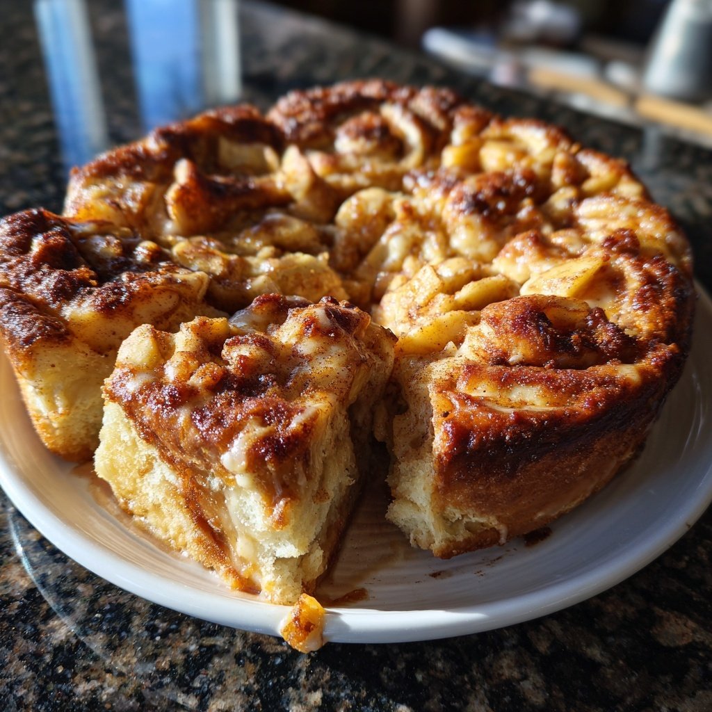 Saftiger Zimtschnecken-Apfelkuchen