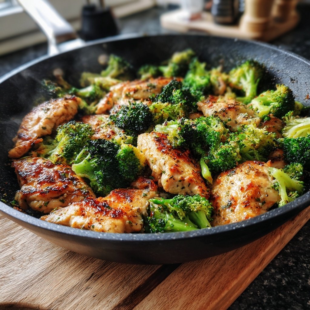 Brokkoli Hähnchen Pfanne Schnell