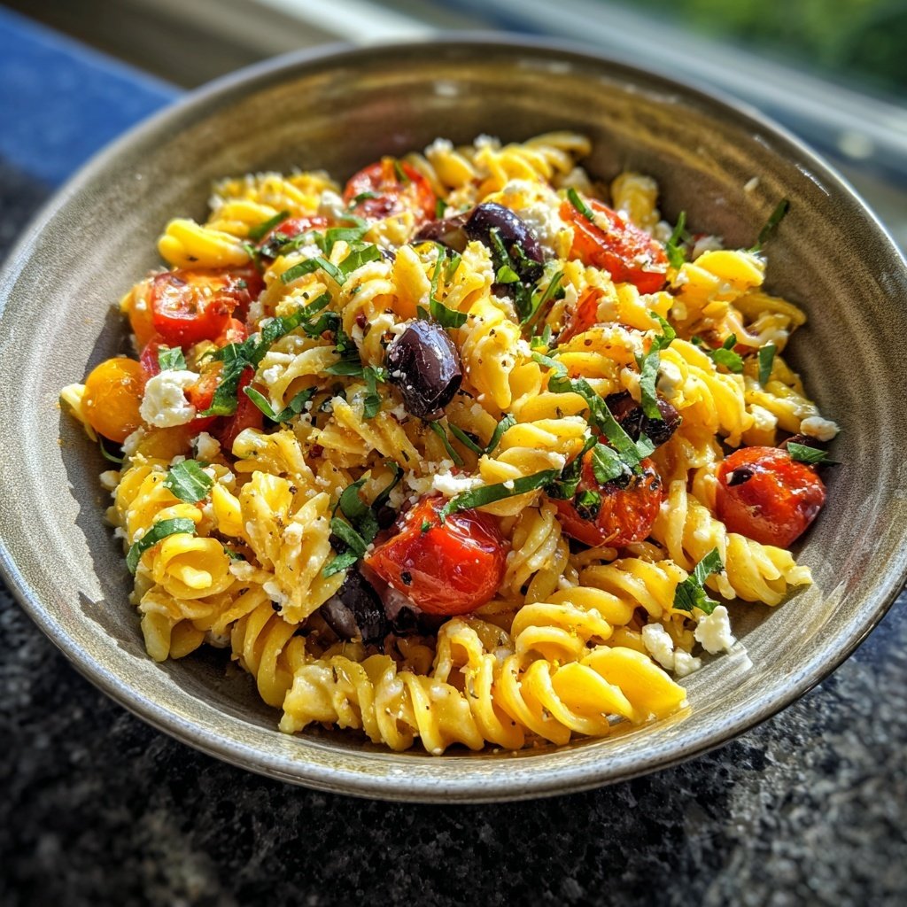 Mediterraner Nudelsalat Cremig