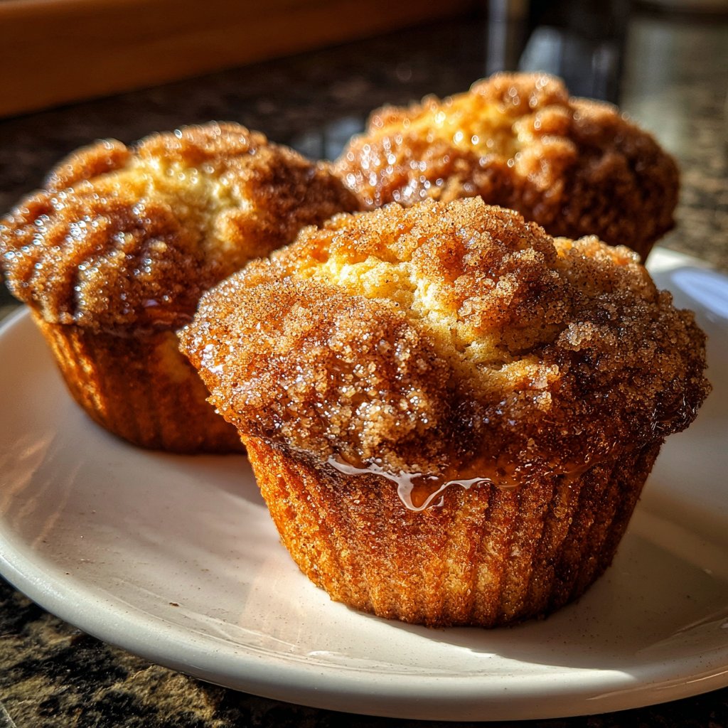 Muffins mit Zimtkruste