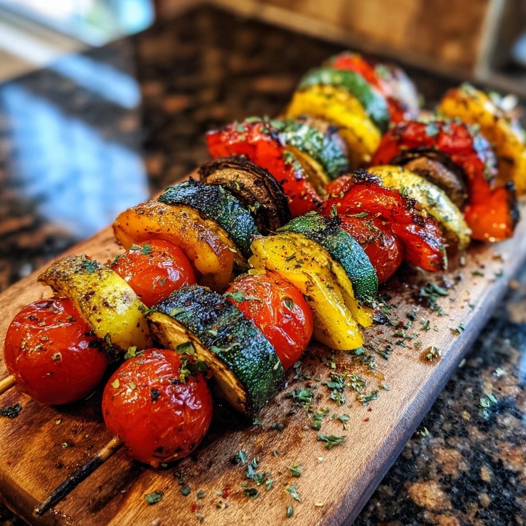 Gegrillte Gemüse Spieße